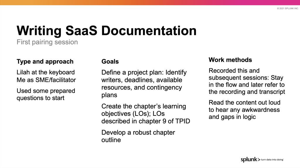 tekom 2021 presentation Writing SaaS Doc slide 5